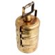 Three Compartment brass Tiffin Box Or Lunch Box