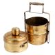 Three Compartment brass Tiffin Box Or Lunch Box