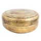 Old Brass Round Chapatti Box Trinket Box