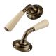 Cream Ceramic Door Mortice Handles