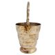 Brass Carved Bucket Engraved Leaves And Flowers