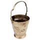 Brass Carved Bucket Engraved Leaves And Flowers