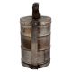 Brass Three Tier Chapati Box With Thick Handle