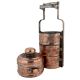 Copper Chapati Box Carved Four Container