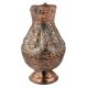 Copper Jug Or Pitcher Hand-Hammered Floral Design