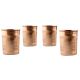 Traditional Copper Glasses Tableware In set of 4