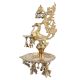 Exquisite Brass Peacock Many Diyas Hanging Bells Dancers Figurine