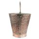 Copper Bucket Floral Kashmiri Repousse Artwork With Handle