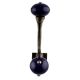Navy Blue Antique Iron Hooks