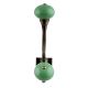 Pea Green Ceramic Antique Iron Hooks