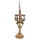 Oil Lamp Stand With Peacock and Hanging Bells
