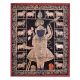 Srinathji Pichwai painting With Cows On Black Fabric