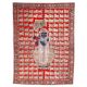 Traditional Sreenathji With Kamdhenu Cows On Red fabric