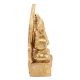 Brass Ganesha Idol Blessing Sitting On Chowki