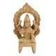 Brass Maha Laxmi Goddess Statue On Throne With Prabhavali