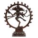 Brass Dancing Shiva Statue With Rings Of Flame
