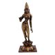 Brass Standing Parvati Statue With Golden Detailing