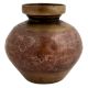 Old Hindu Water Pot Traditional Ritual Brass Ganga Jamuna Lota
