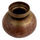 Old Hindu Water Pot Traditional Ritual Brass Ganga Jamuna Lota