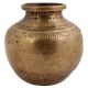 Brass Finely Carved Water Storage Pot