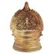 Brass Kamakshi vilakku Oil Lamp With Lakshmi And Two Jumbo Elephants