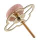Light Pink Stone Flat Dresser Knob