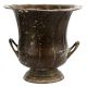 Brass Pot Planter With Fluted Design And Two Side Handles