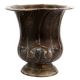 Brass Pot Planter With Fluted Design And Two Side Handles