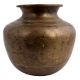 Brass Big Water Pot With  Delicate Floral Engraving