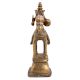 Brass Tribal Horse  Statue On Rectangular Pedestal