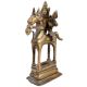 Tribal Brass Indian Warrior god Riding A Horse Statue