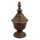 Brass Single Wick Old Oil Lamp Table Display