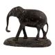 Black Brass Elephant Statue For Garden Decor