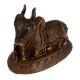 Brass Sitting Maha Shiv Nandi Statue For Good Luck