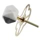 Grey And White Stone Hammer Cabinet Knobs
