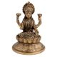 Brass Laxmi Blessing Statue On A Lotus Base