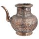 Copper Tea Pot  Floral Design Engraved Pot With Spout