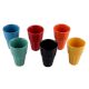 Designer Handcraft Ceramic Multicolour Tea Cup ins Set of 6