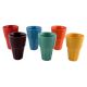 Handcraft Ceramic Multicolour Tea Cups in Set of 6