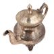 Brass Tea Pot Silver Polish Rare And Unique Floral Design