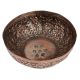 Copper Bowl Islamic Design Carved Floral Design