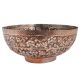 Copper Bowl Islamic Design Carved Floral Design