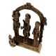 Engraved Brass Ram Darbar Hindu Worship Statue