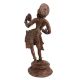 Brass Lady Statue With Handheld Mirror