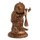 Brass Radhakrishna Statue With Fine Detailing And Peacock