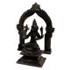 Brass Figurine Sitting In Prabhavali And Bird