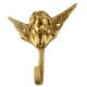 Cute Single Brass Cherub Face Wall Hook