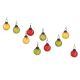 Multic-Color Round Combo Glass Tiny Christmas Hanging Set of 25