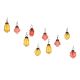 Pink Amber Combo Glass Tiny Christmas Hanging Set of 25