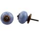 Slate Blue Floral Knob